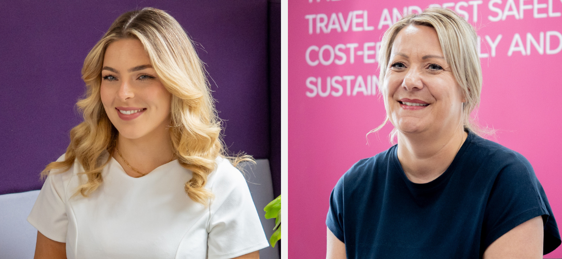 Head and shoulders image of Ellen Mutimer and Anna Snoep side by side